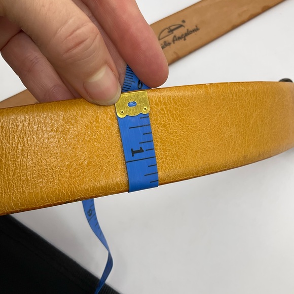 GUIDO ANGELOUI ITALIAN MADE LEATHER BELT - Picture 9 of 10